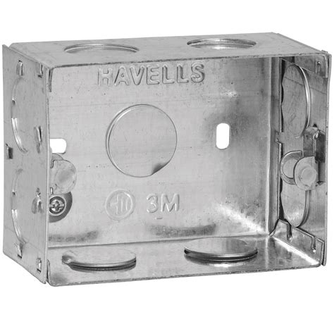 havells modular metal box|modular metal gi box.